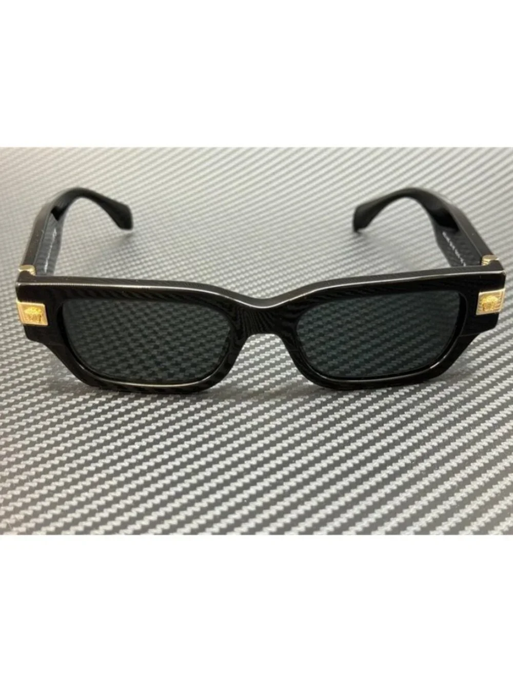 New Versace Men Black Sunglasses 53-18-145
